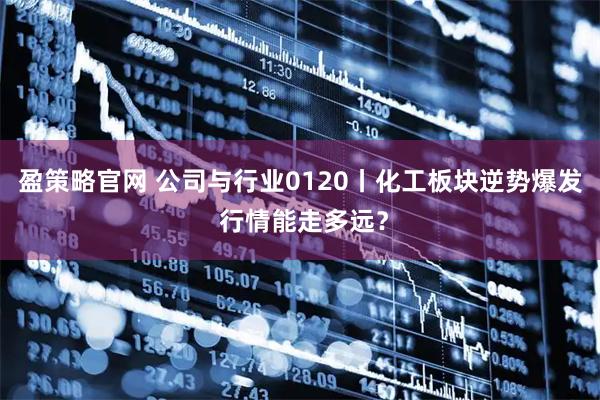 盈策略官网 公司与行业0120丨化工板块逆势爆发 行情能走多远？