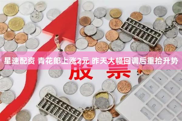 星速配资 青花郎上涨2元 昨天大幅回调后重拾升势